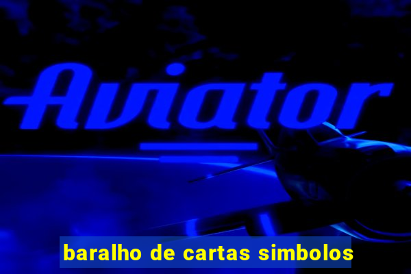 baralho de cartas simbolos